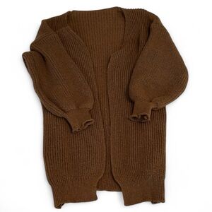 Cozy Brown Knit Cardigan